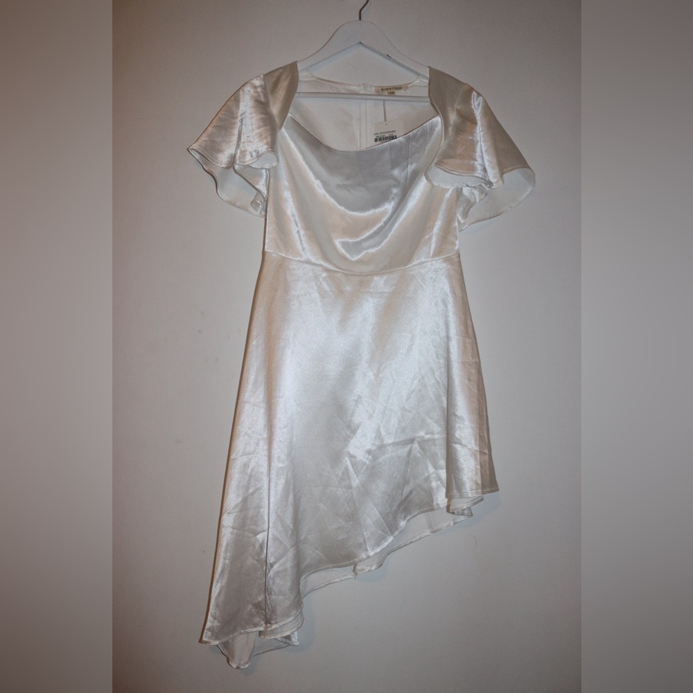 Morrisday the Label | Satin Mini Assymetrical Dress